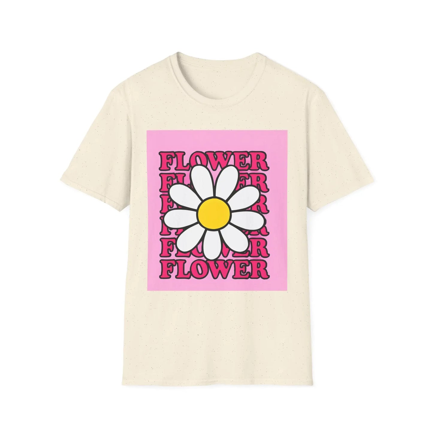 Pink Floral T-Shirt Printify