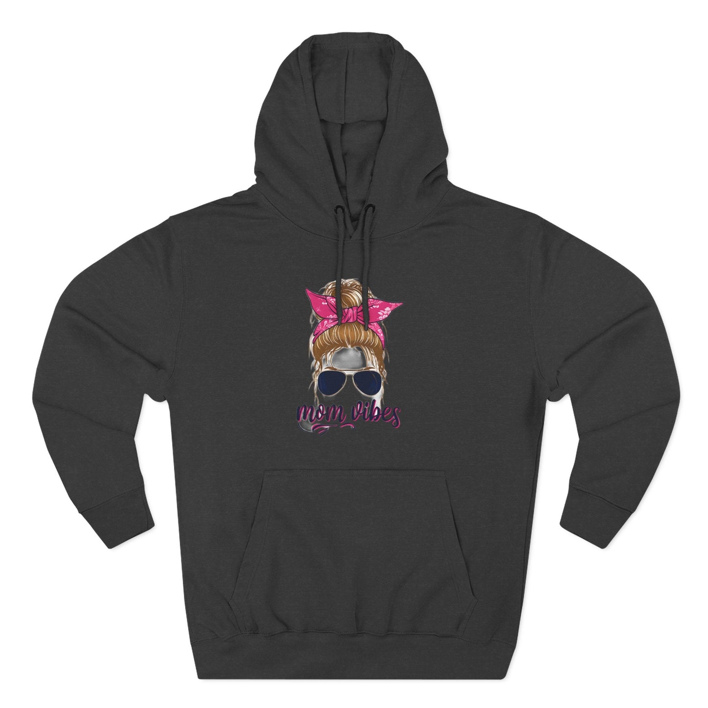 Mom Vibes Fleece Hoodie Printify