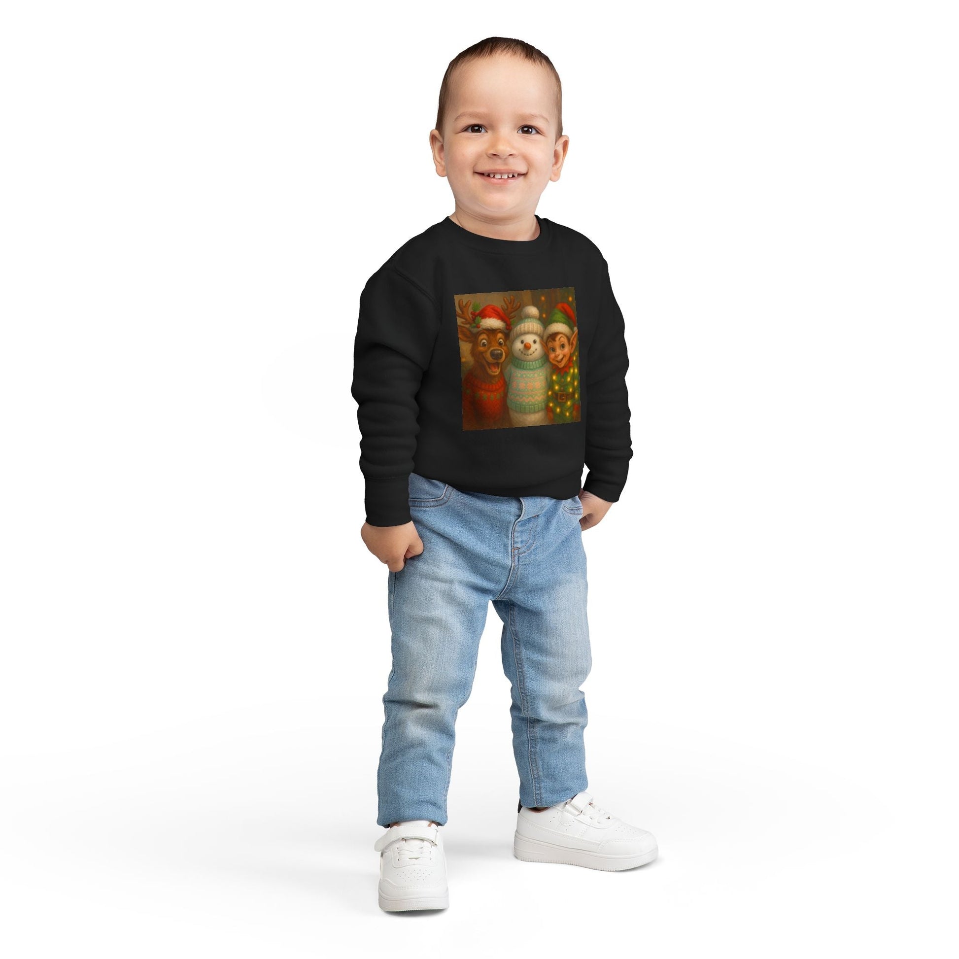 Fun Festive Toddler Sweatshirt Printify