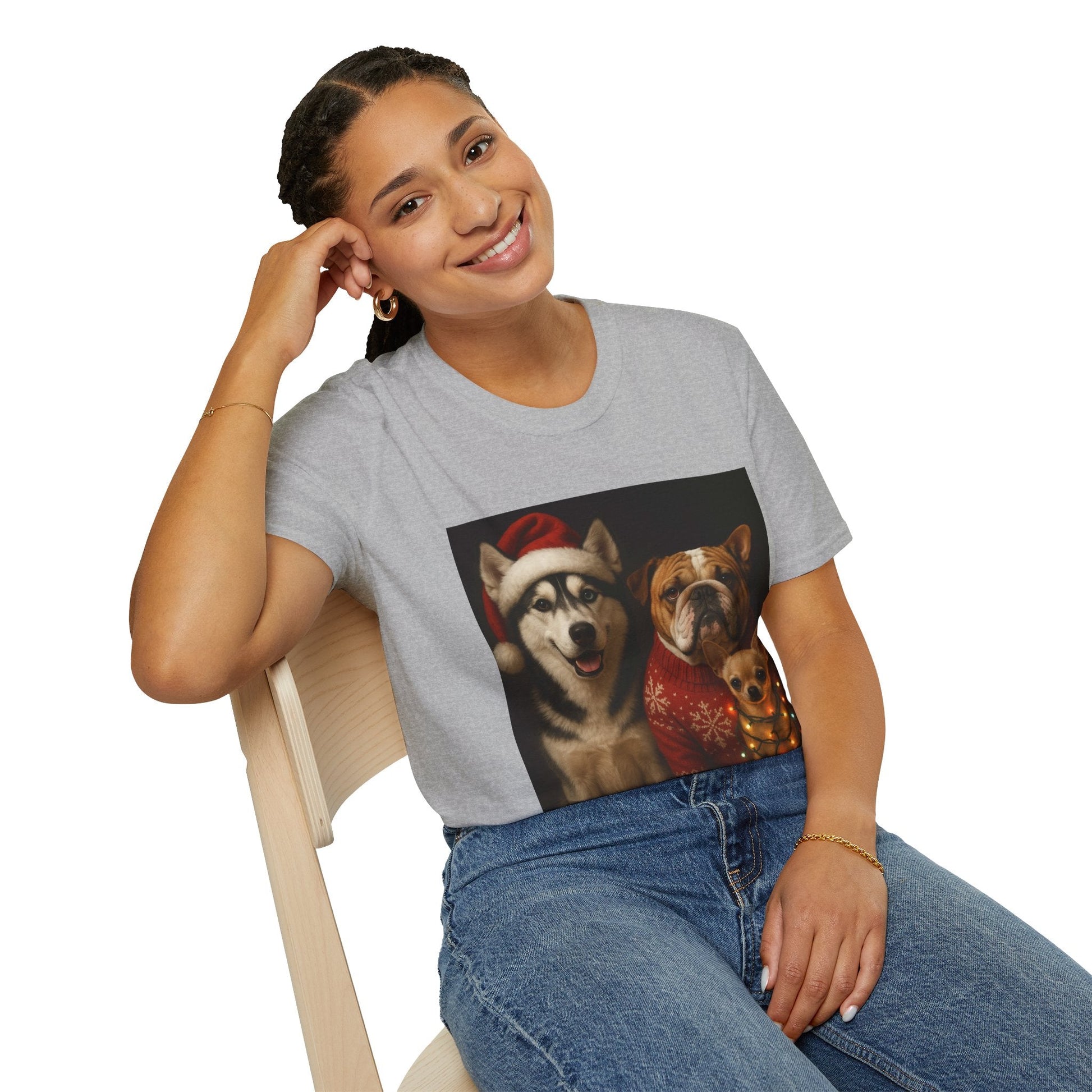 Christmas Dog T-Shirt Printify