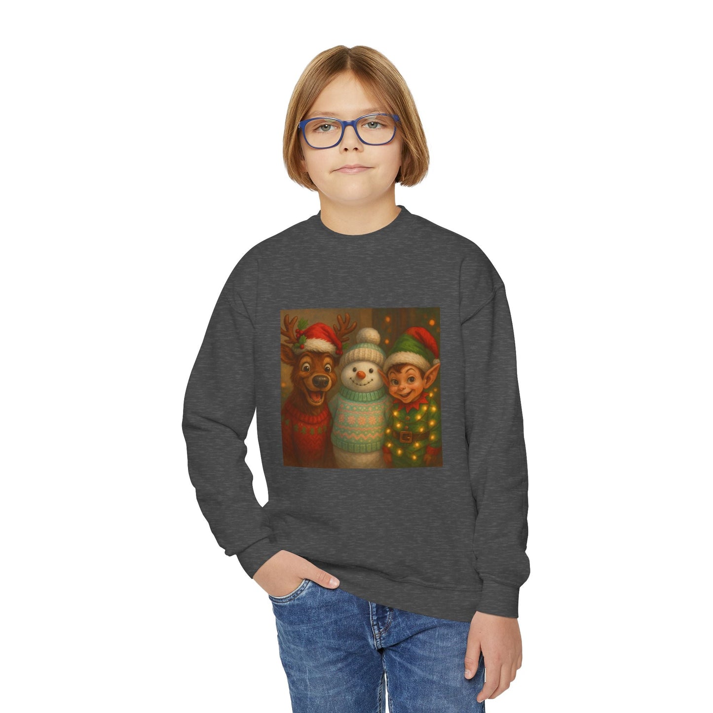 Fun Youth Christmas Sweatshirt Printify