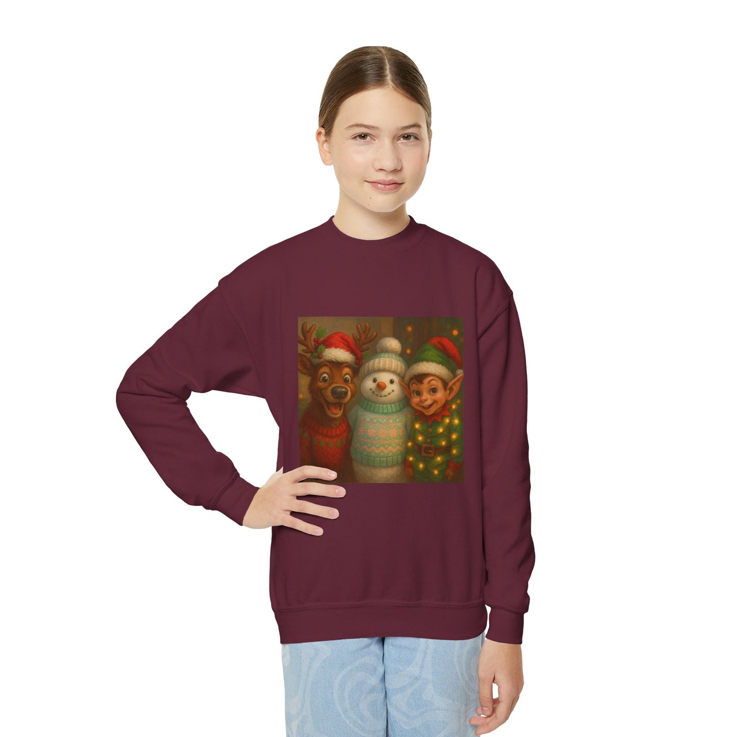 Fun Youth Christmas Sweatshirt Printify