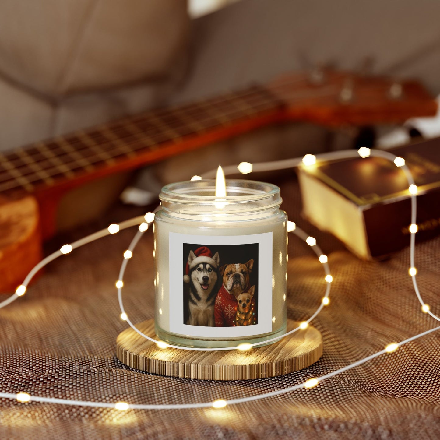 Festive Dog-Themed Scented Candles Printify