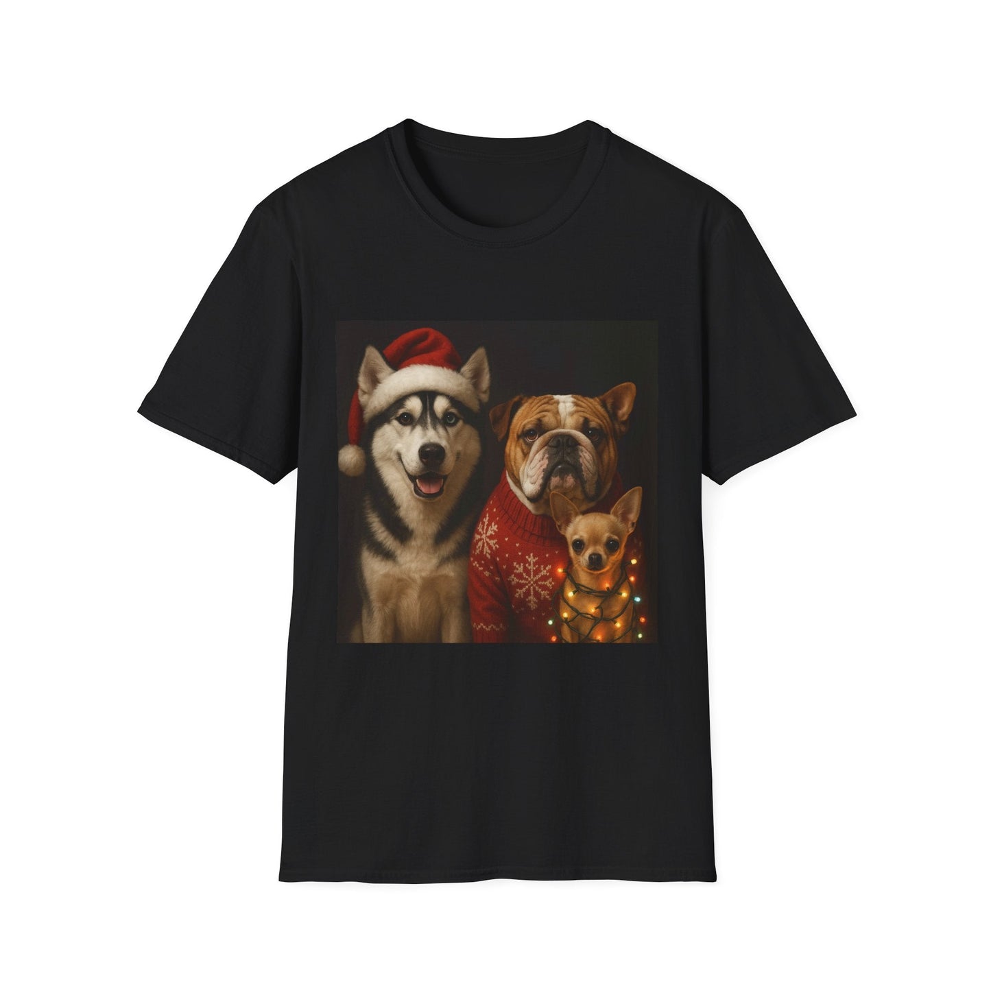 Christmas Dog T-Shirt Printify