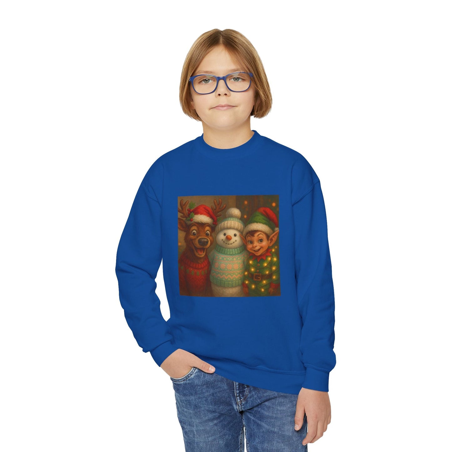 Fun Youth Christmas Sweatshirt Printify