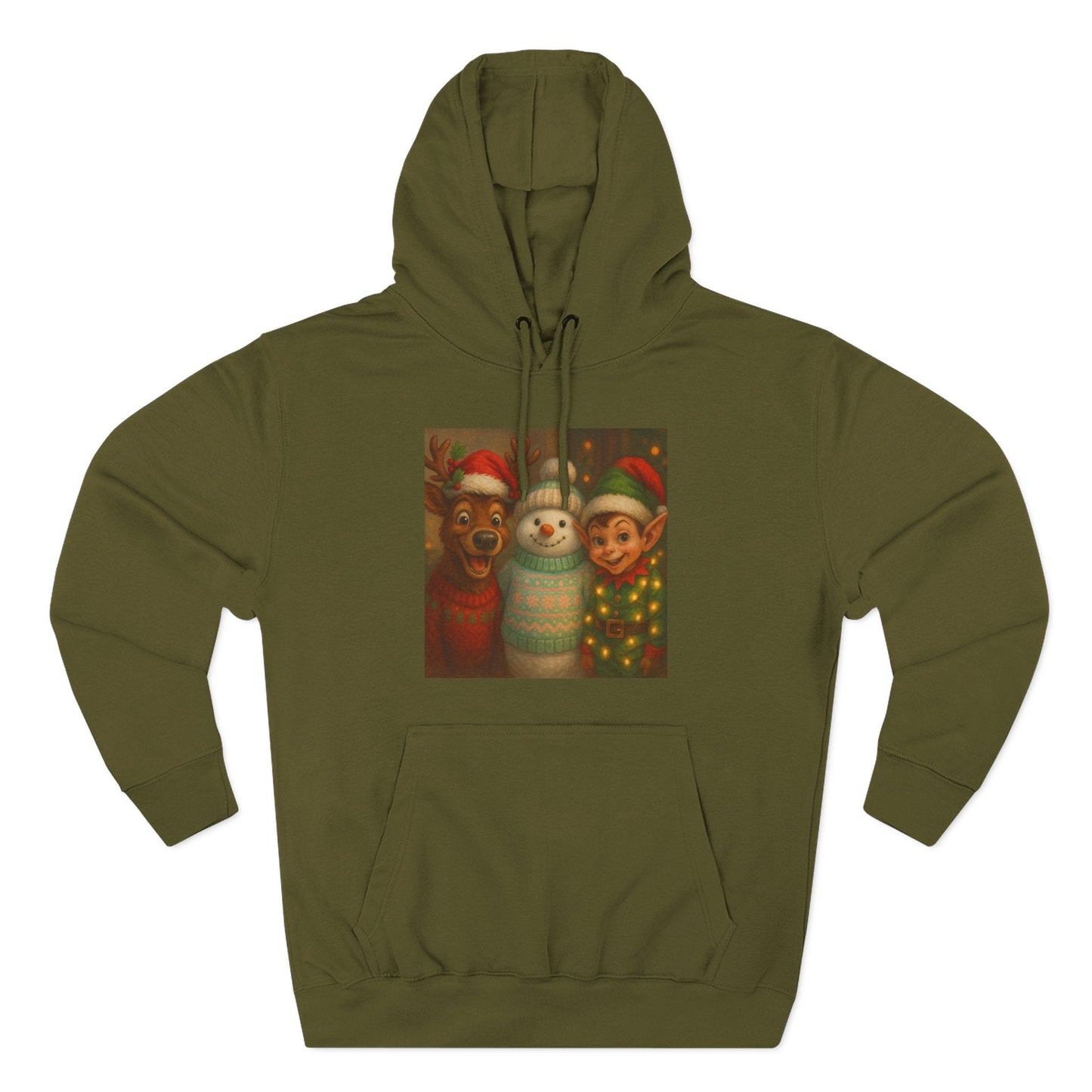 Fun Christmas Fleece Hoodie Printify