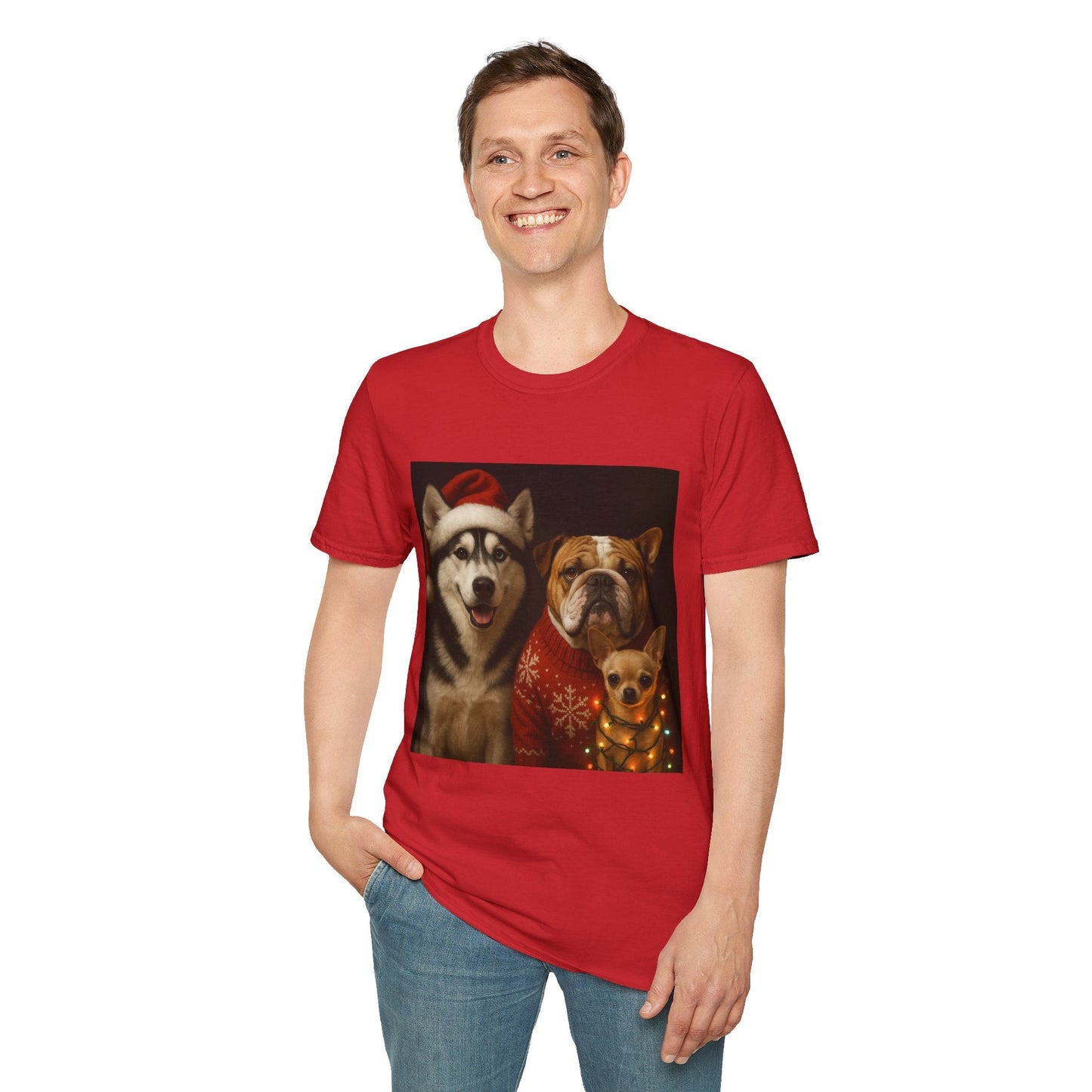 Christmas Dog T-Shirt Printify