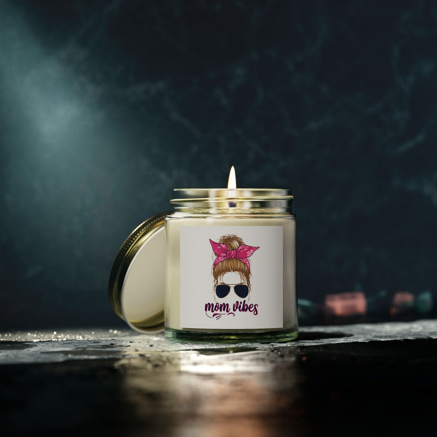Candle Set, Mom Vibes Design Printify