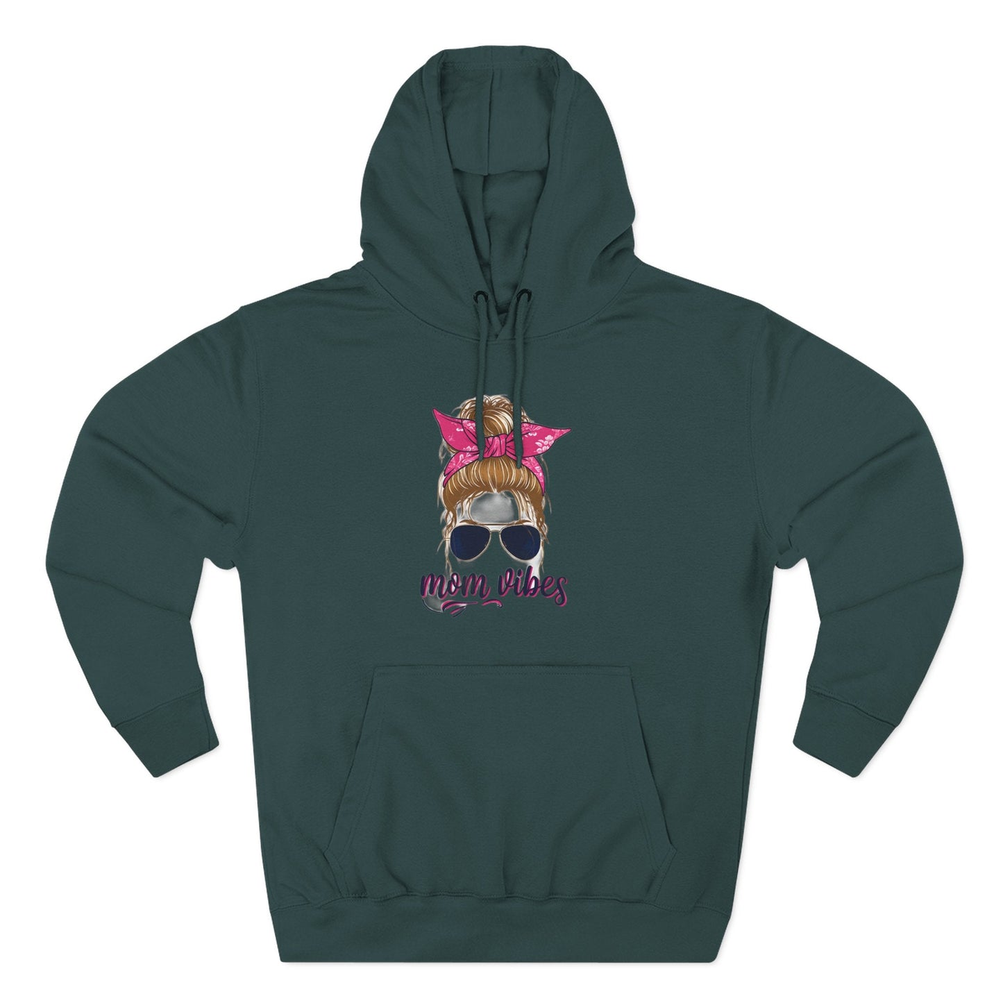 Mom Vibes Fleece Hoodie Printify