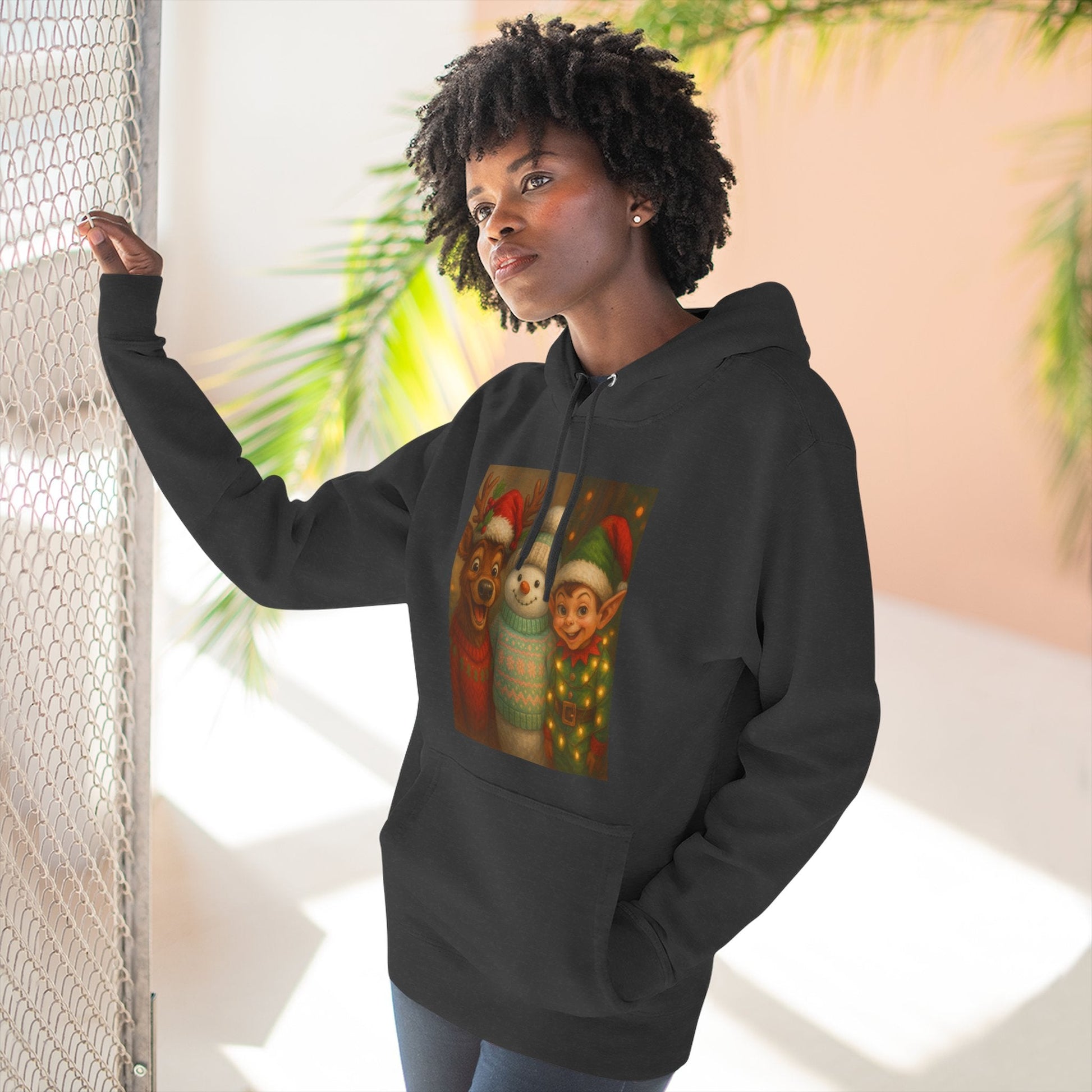 Fun Christmas Fleece Hoodie Printify