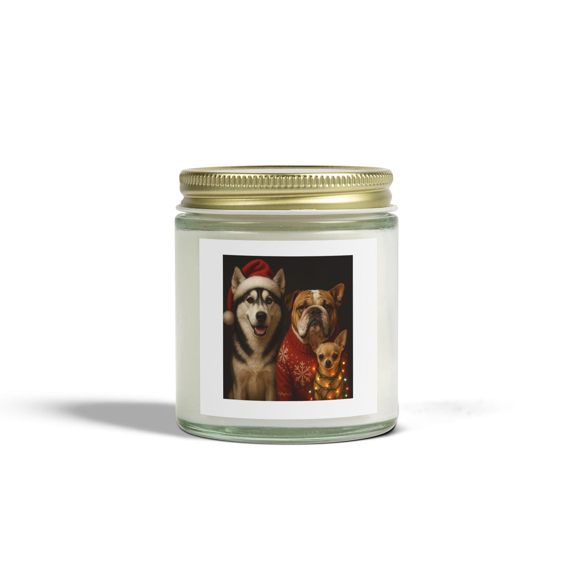 Festive Dog-Themed Scented Candles Printify