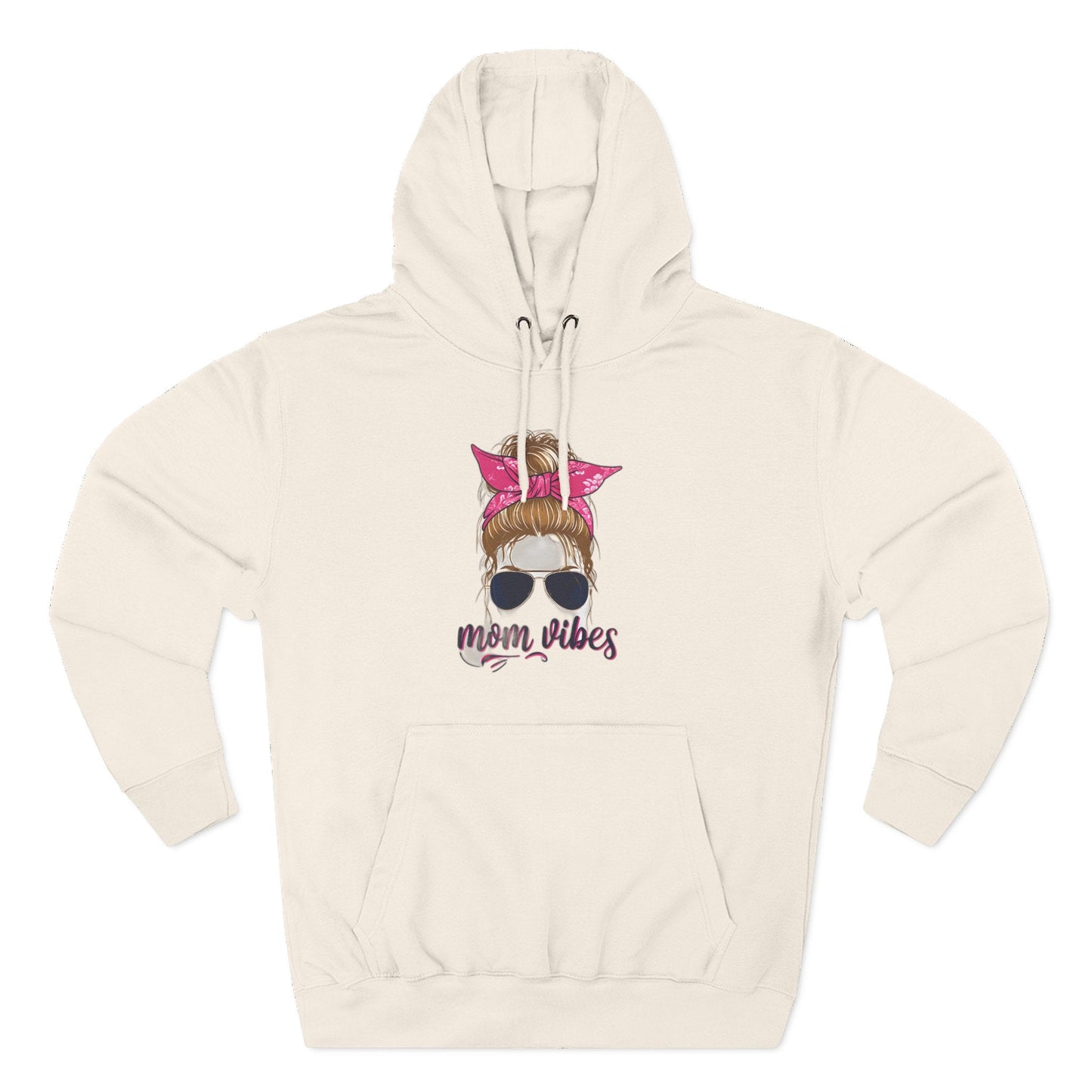 Mom Vibes Fleece Hoodie Printify
