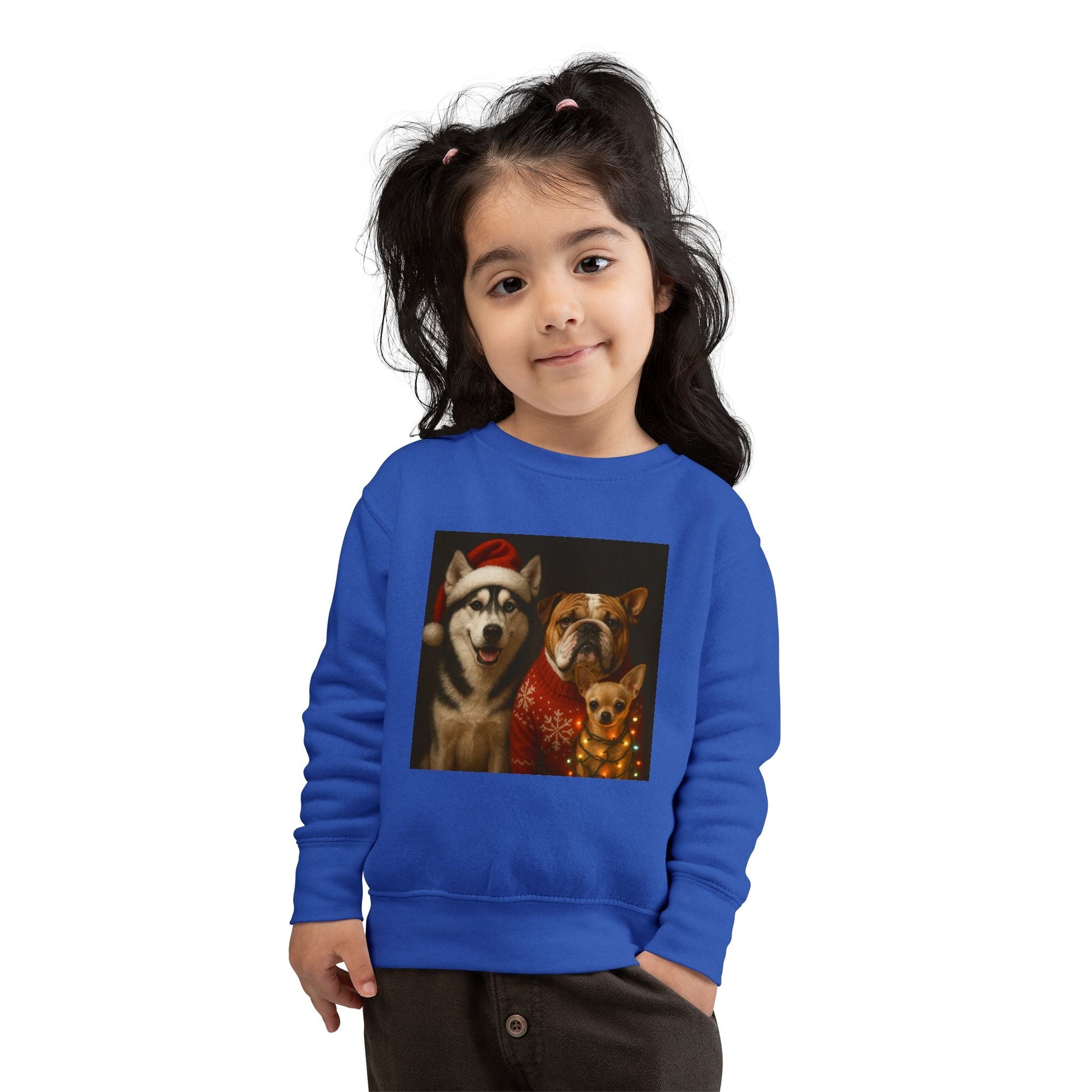 Festive Pet-Themed Toddler Sweatshirt Printify
