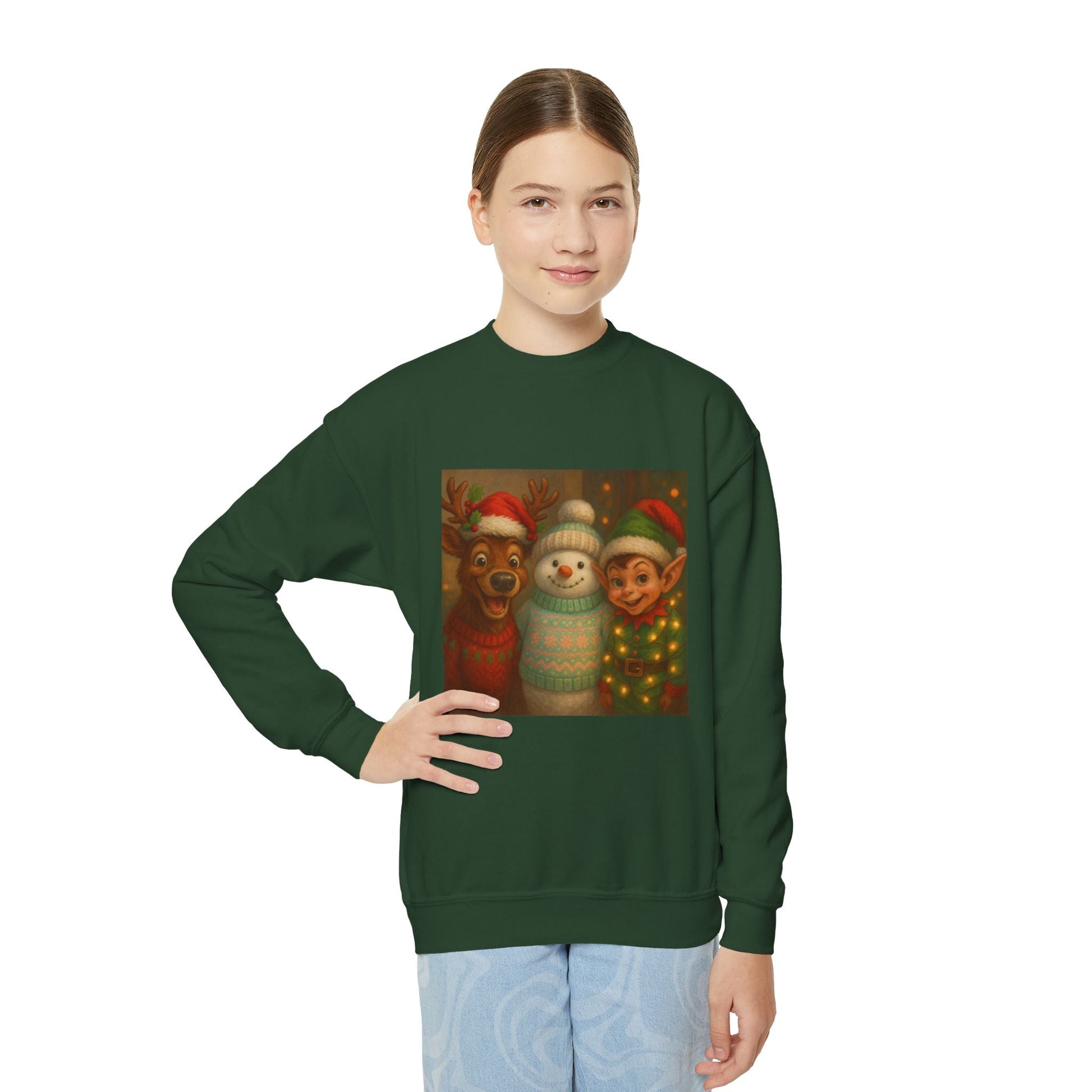 Fun Youth Christmas Sweatshirt Printify