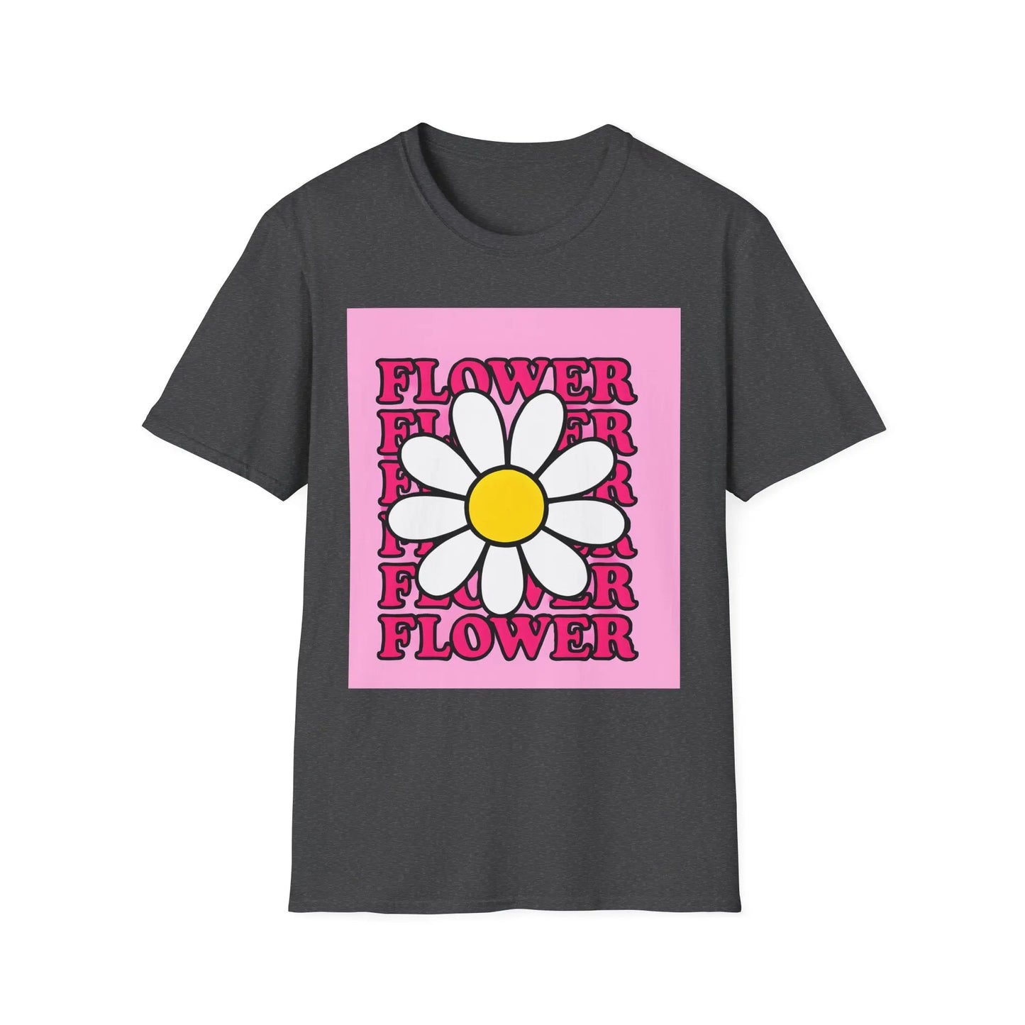 Pink Floral T-Shirt Printify