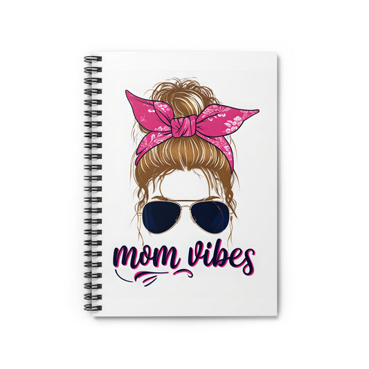 Mom Vibes Spiral Notebook Printify