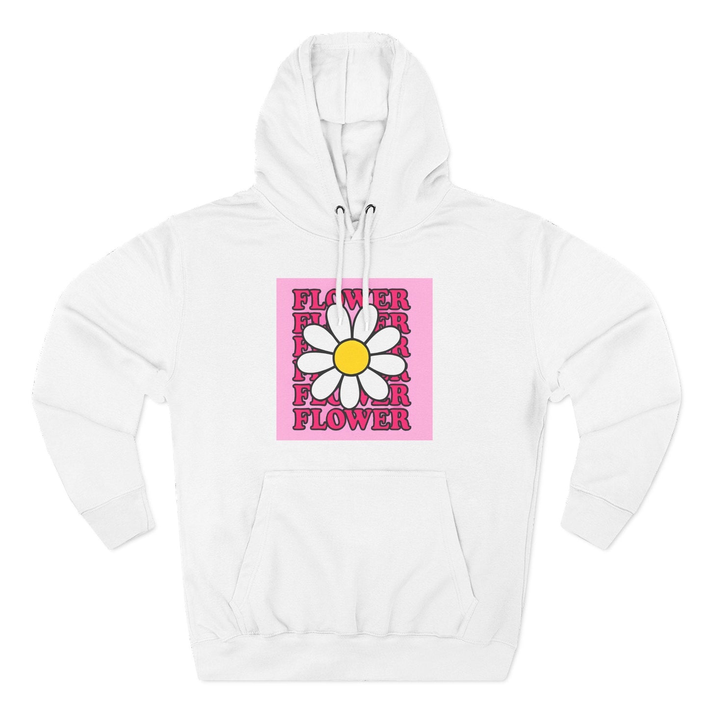 Pink Daisy Hoodie Printify