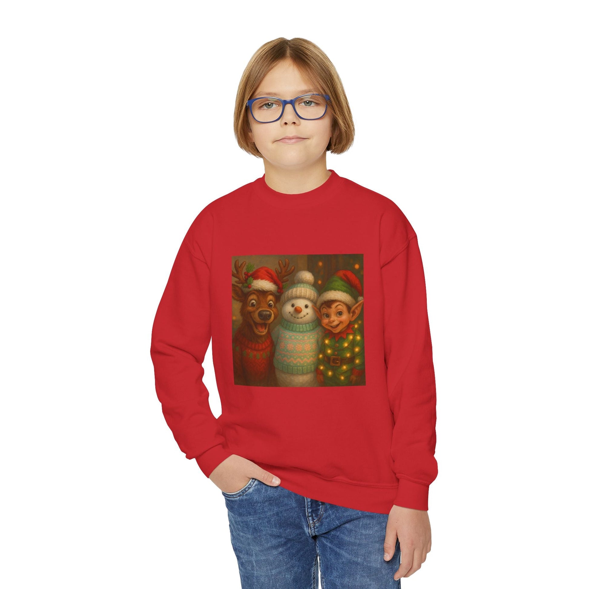 Fun Youth Christmas Sweatshirt Printify