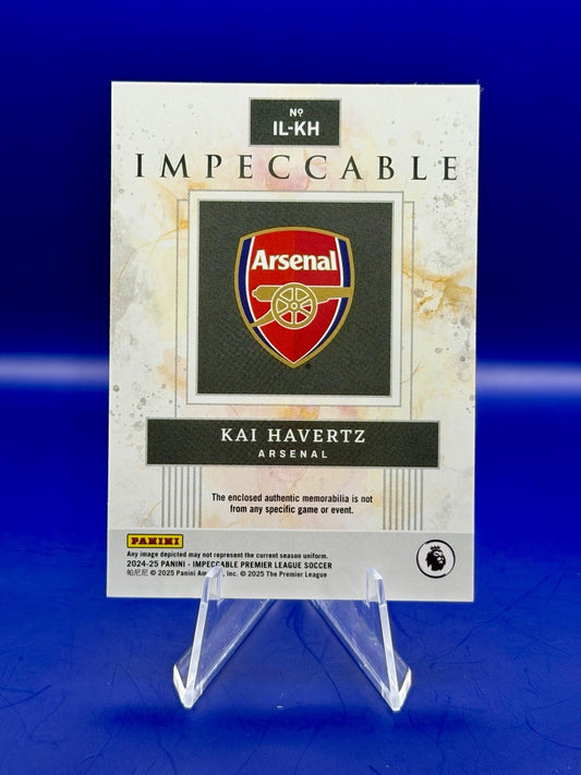 2024-25 Panini Impeccable Premier League Kai Havertz Arsenal Patch /10