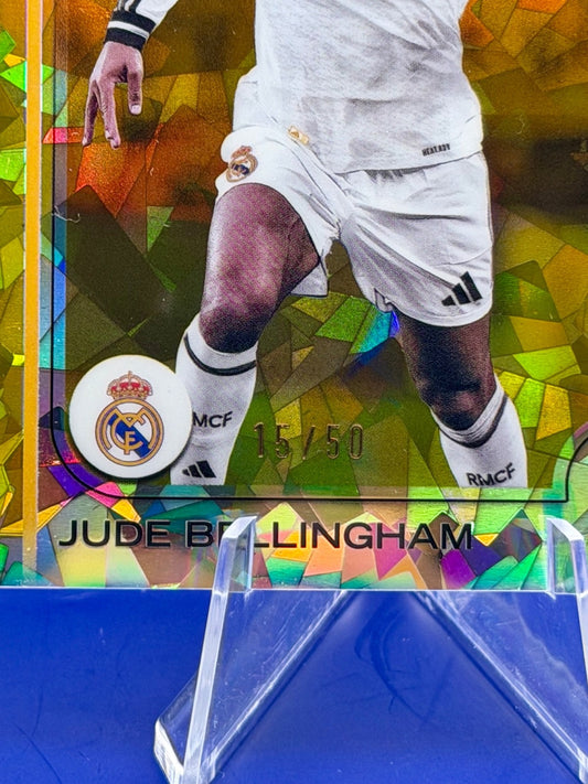2024-25 Topps Chrome UEFA Jude Bellingham Gold Sapphire /50