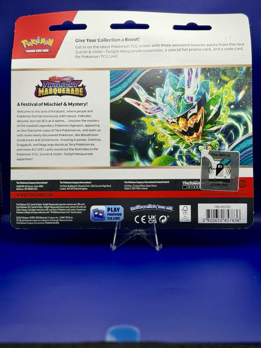 Pokemon TCG: Twilight Masquerade Snorlax Triple Blister - New & Sealed ✅🔥