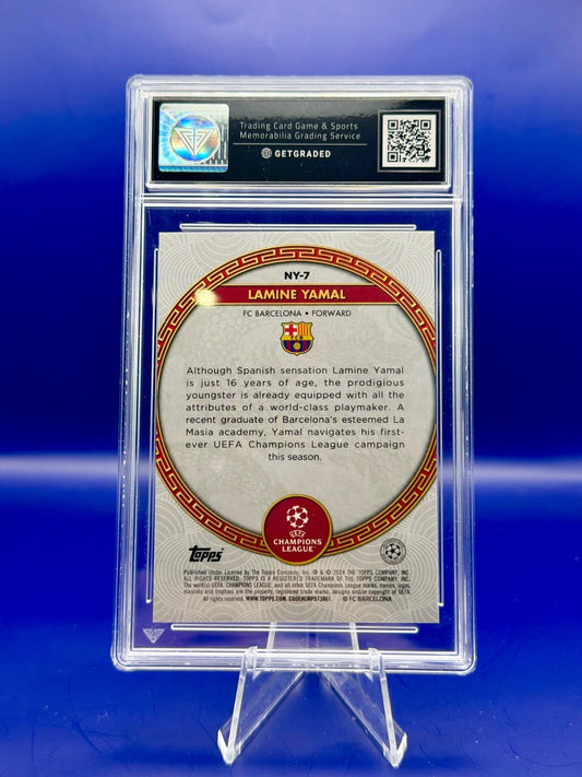 2023-24 Topps UCC Jade Edition - Lamine Yamal RC New Year Dragon GetGraded 9.5