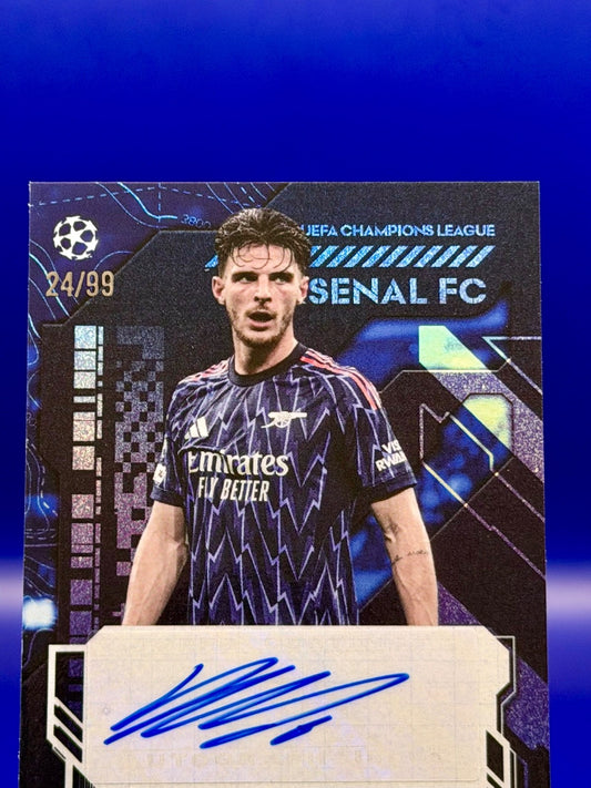 Topps UCC Knockout Declan Rice Auto Soccer Card 2025/26 /99