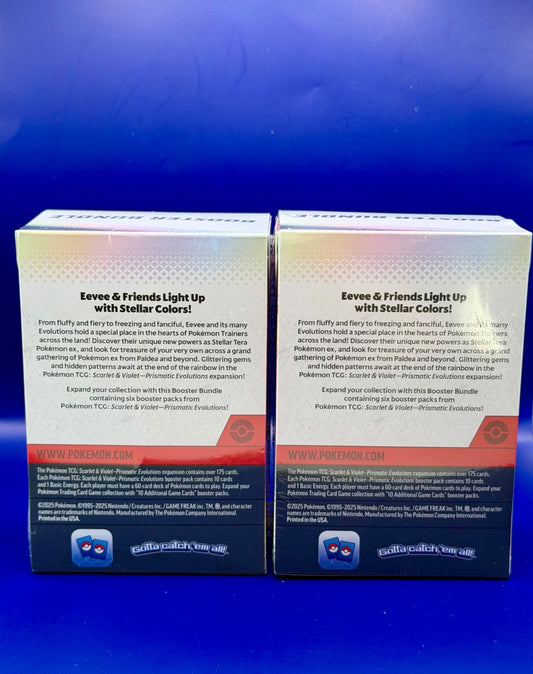 Pokemon Scarlet & Violet Prismatic Evolutions Booster Bundle - Only 1 box