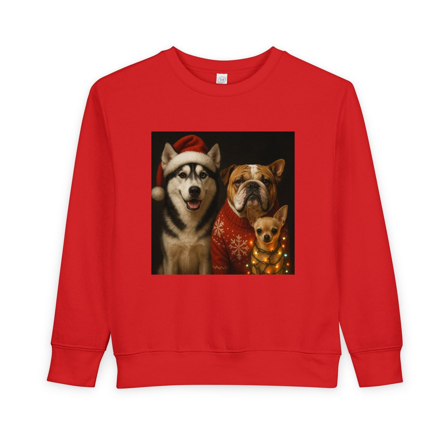 Festive Pet-Themed Toddler Sweatshirt Printify