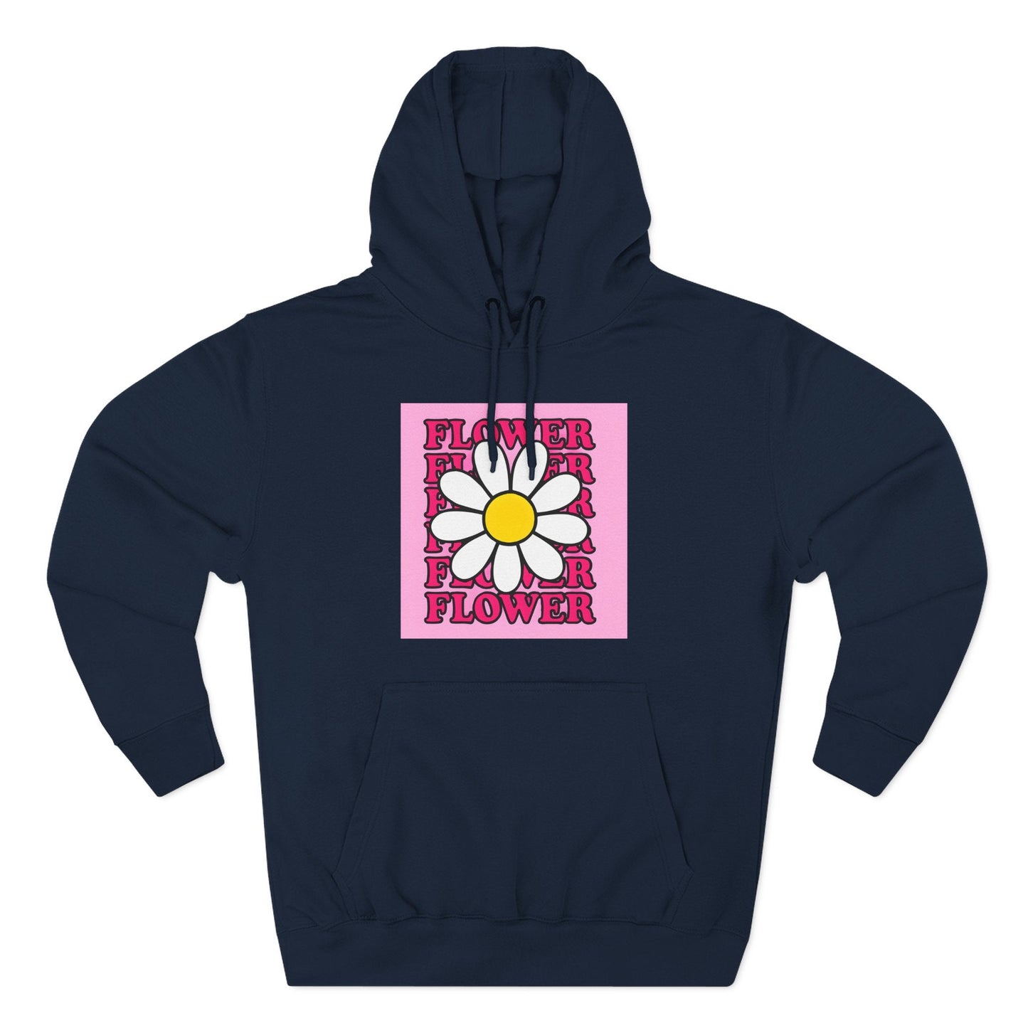 Pink Daisy Hoodie Printify