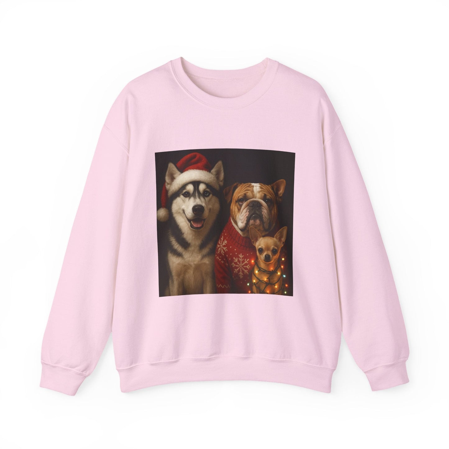 Festive Dog Sweatshirt Printify