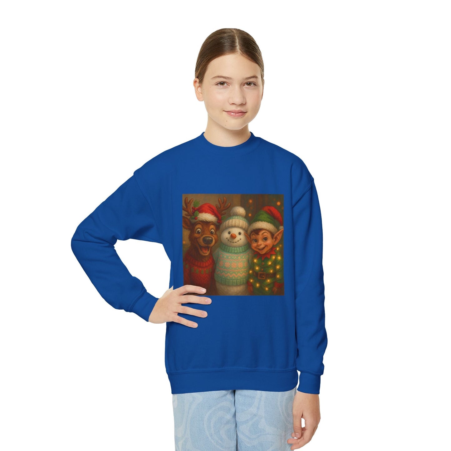 Fun Youth Christmas Sweatshirt Printify