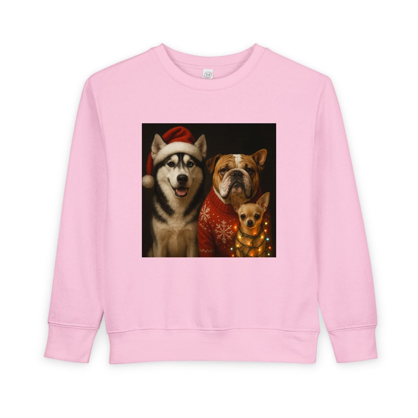 Festive Pet-Themed Toddler Sweatshirt Printify