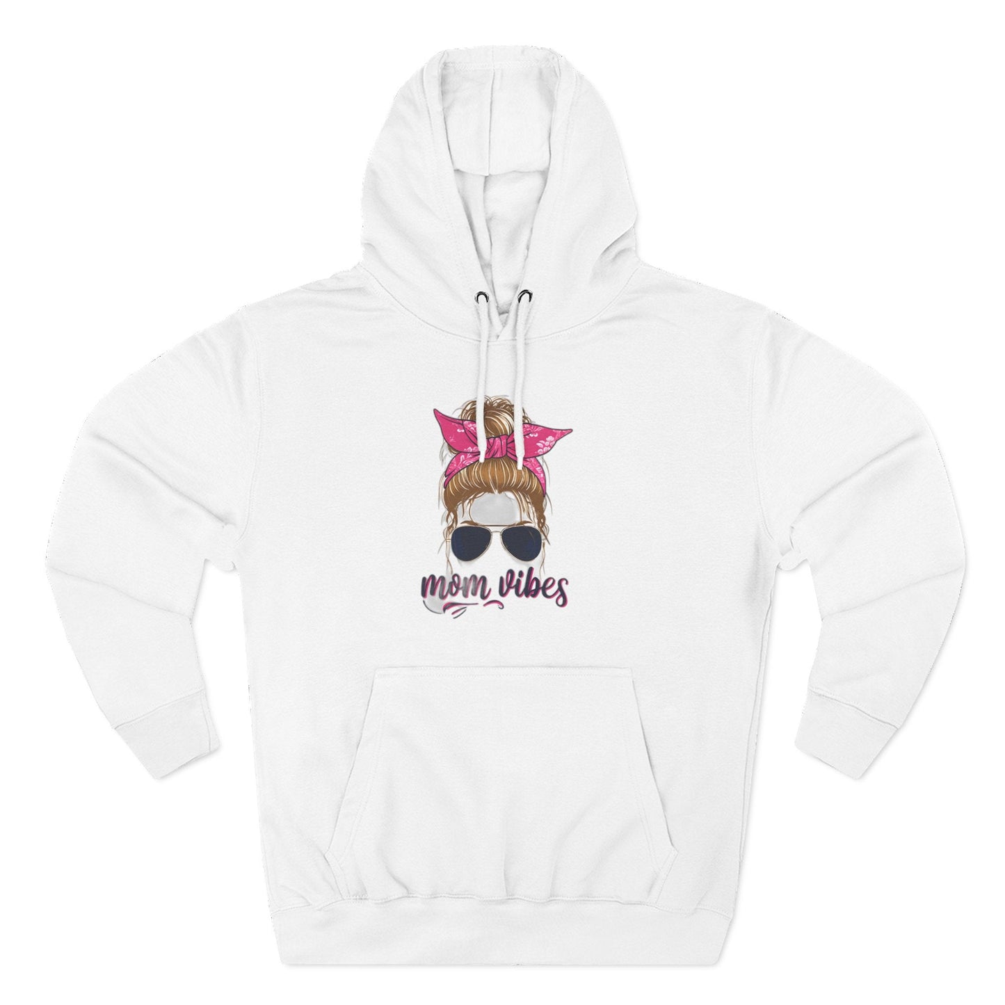 Mom Vibes Fleece Hoodie Printify