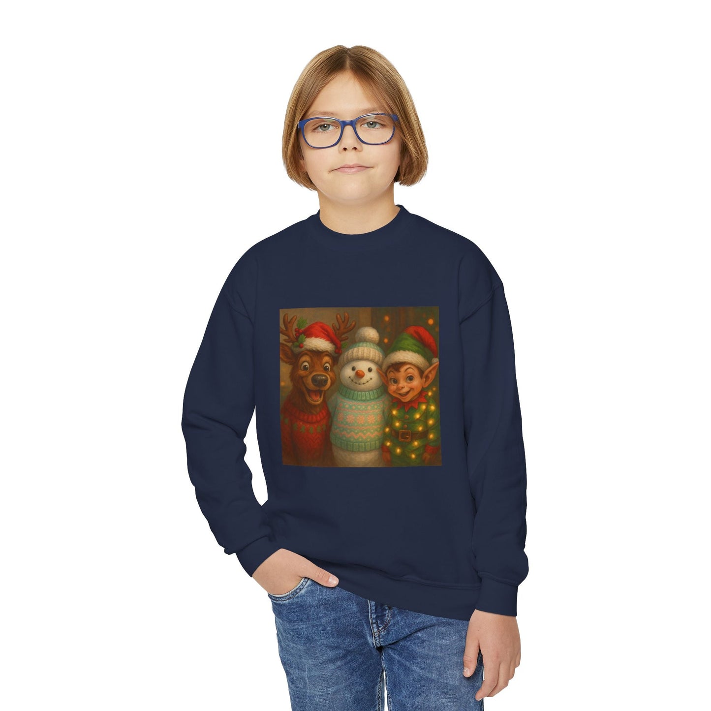 Fun Youth Christmas Sweatshirt Printify