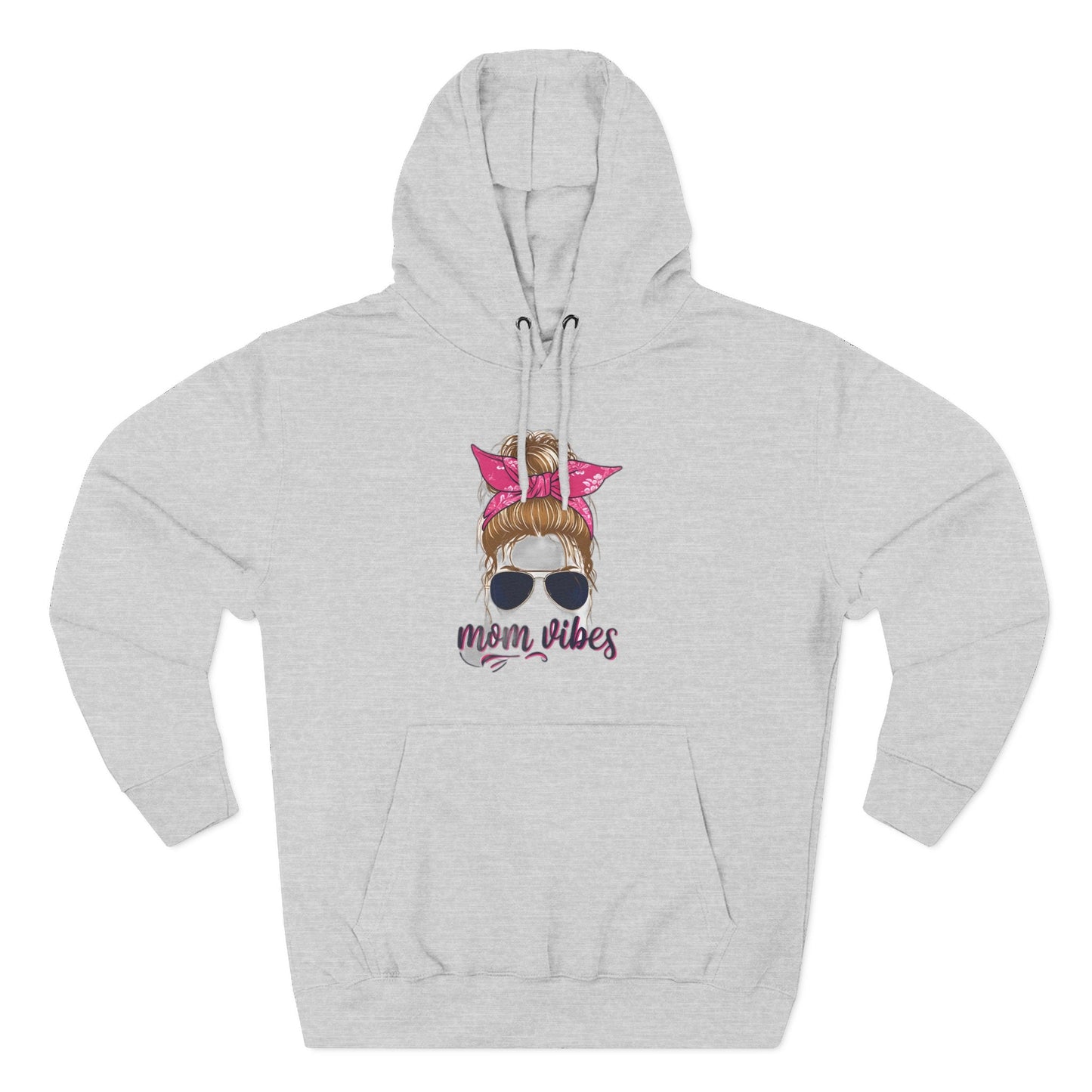 Mom Vibes Fleece Hoodie Printify