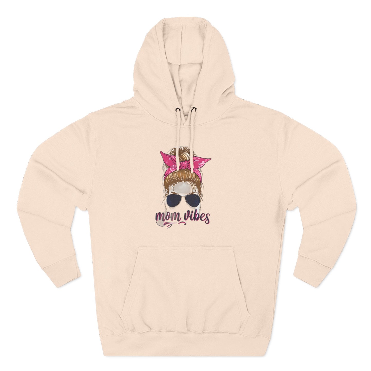 Mom Vibes Fleece Hoodie Printify