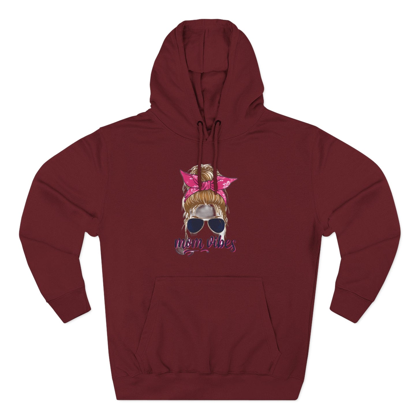 Mom Vibes Fleece Hoodie Printify