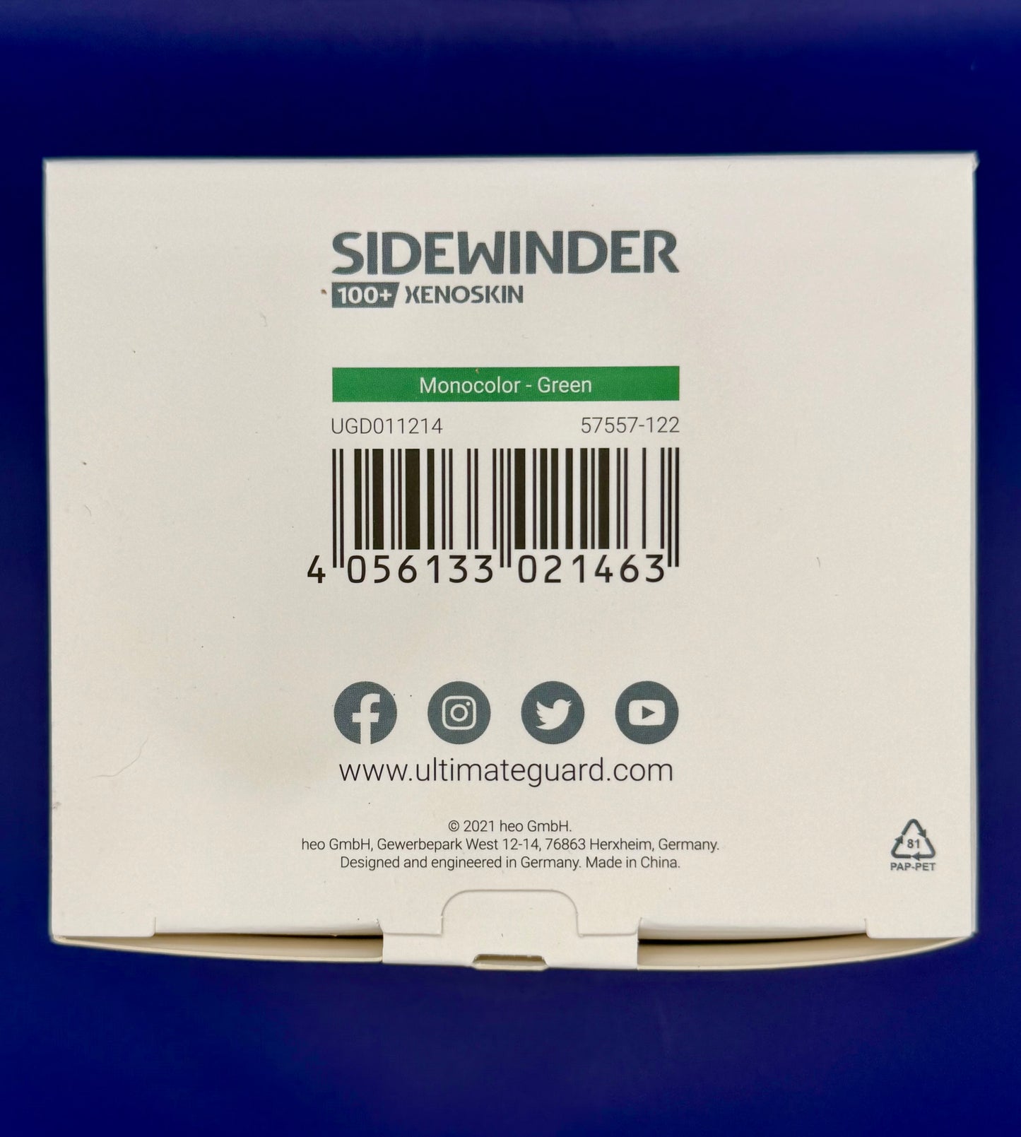 Ultimate Guard Sidewinder 100+ Xenoskin - Green