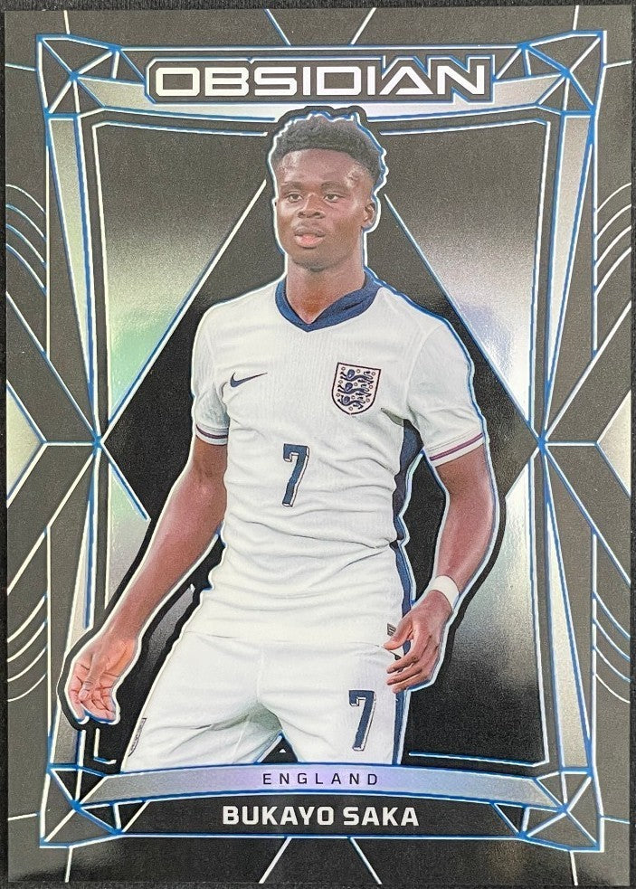 2024-25 Panini Obsidian - Bukayo Saka #82 Electric Etch Blue /20