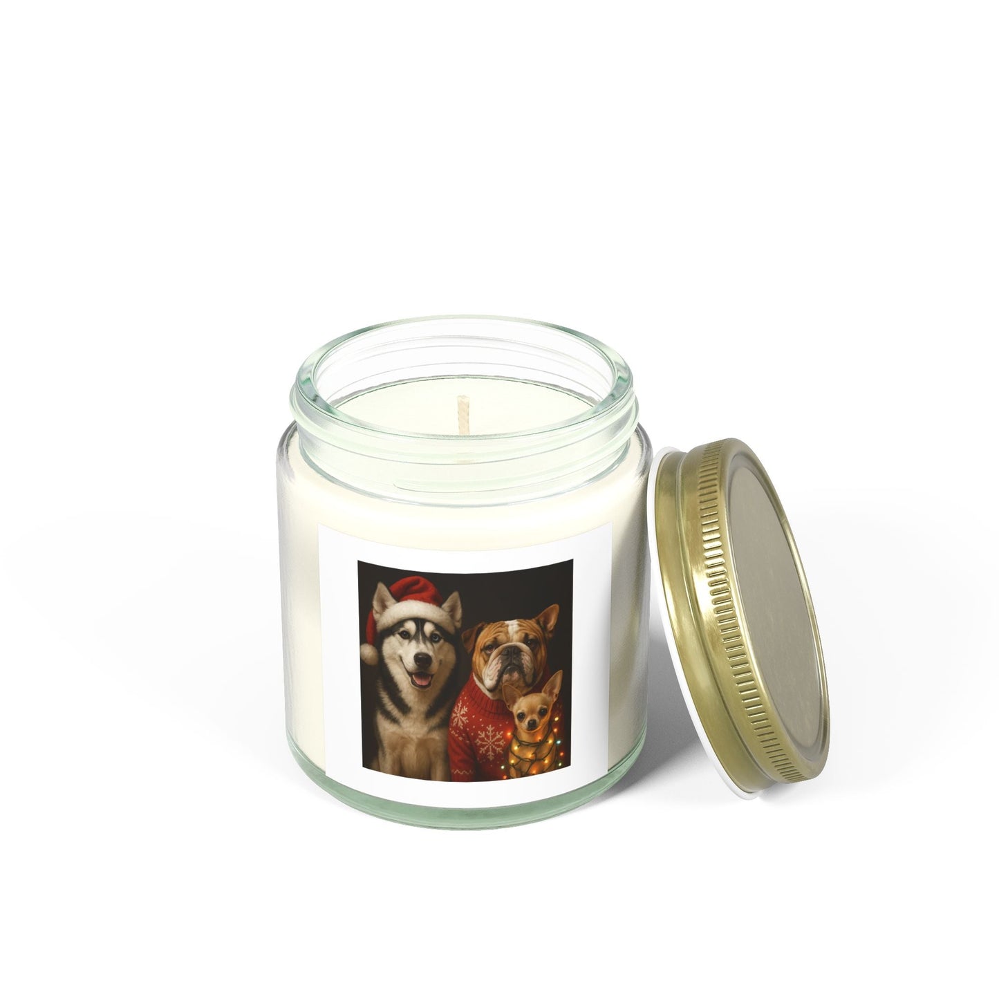 Festive Dog-Themed Scented Candles Printify