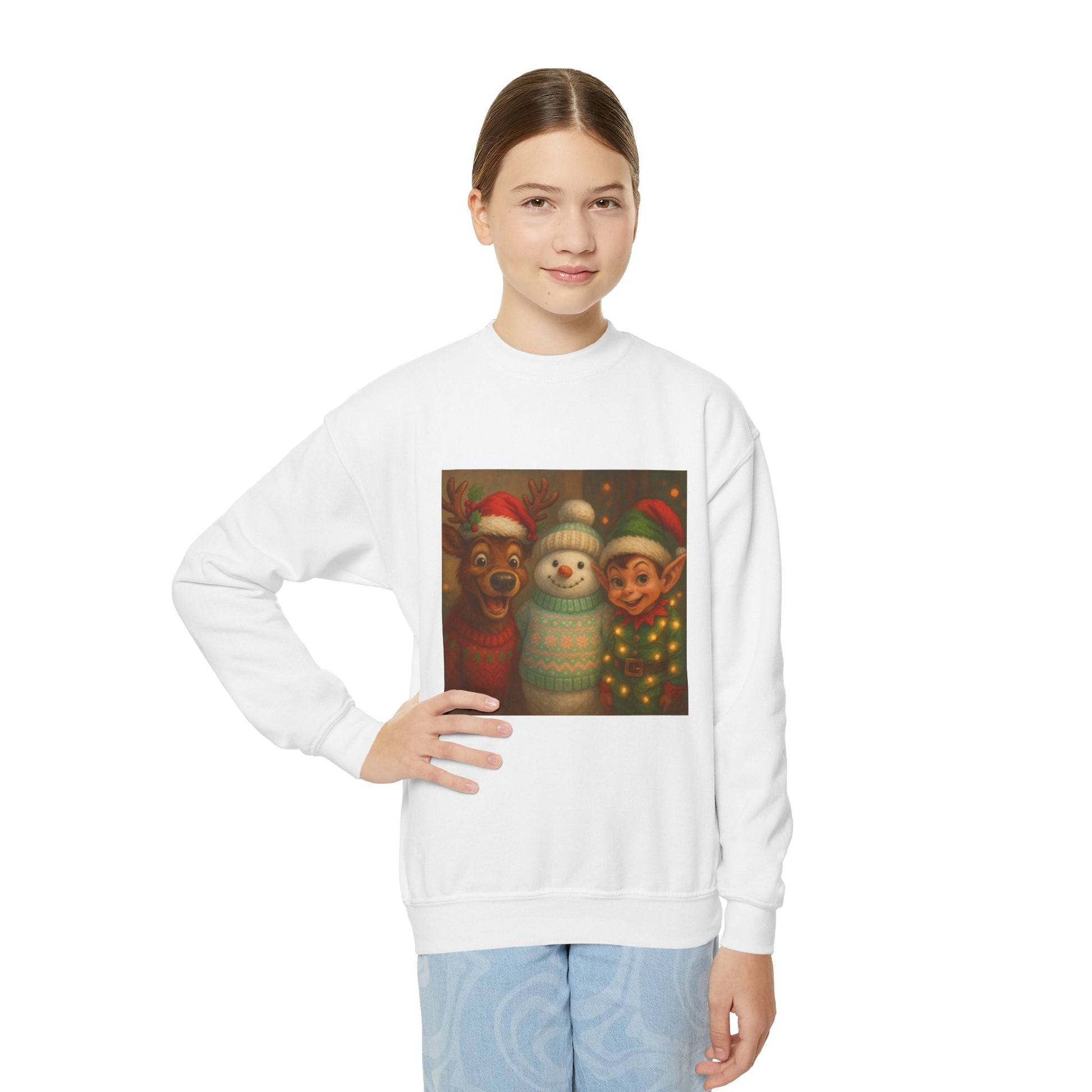 Fun Youth Christmas Sweatshirt Printify
