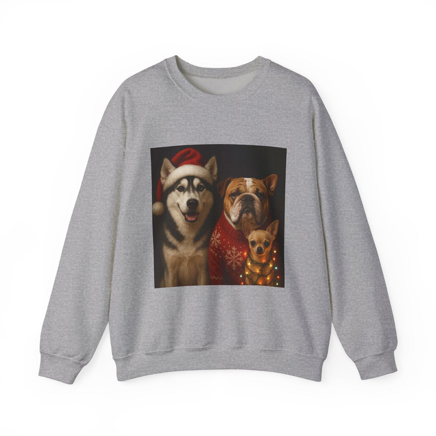 Festive Dog Sweatshirt Printify
