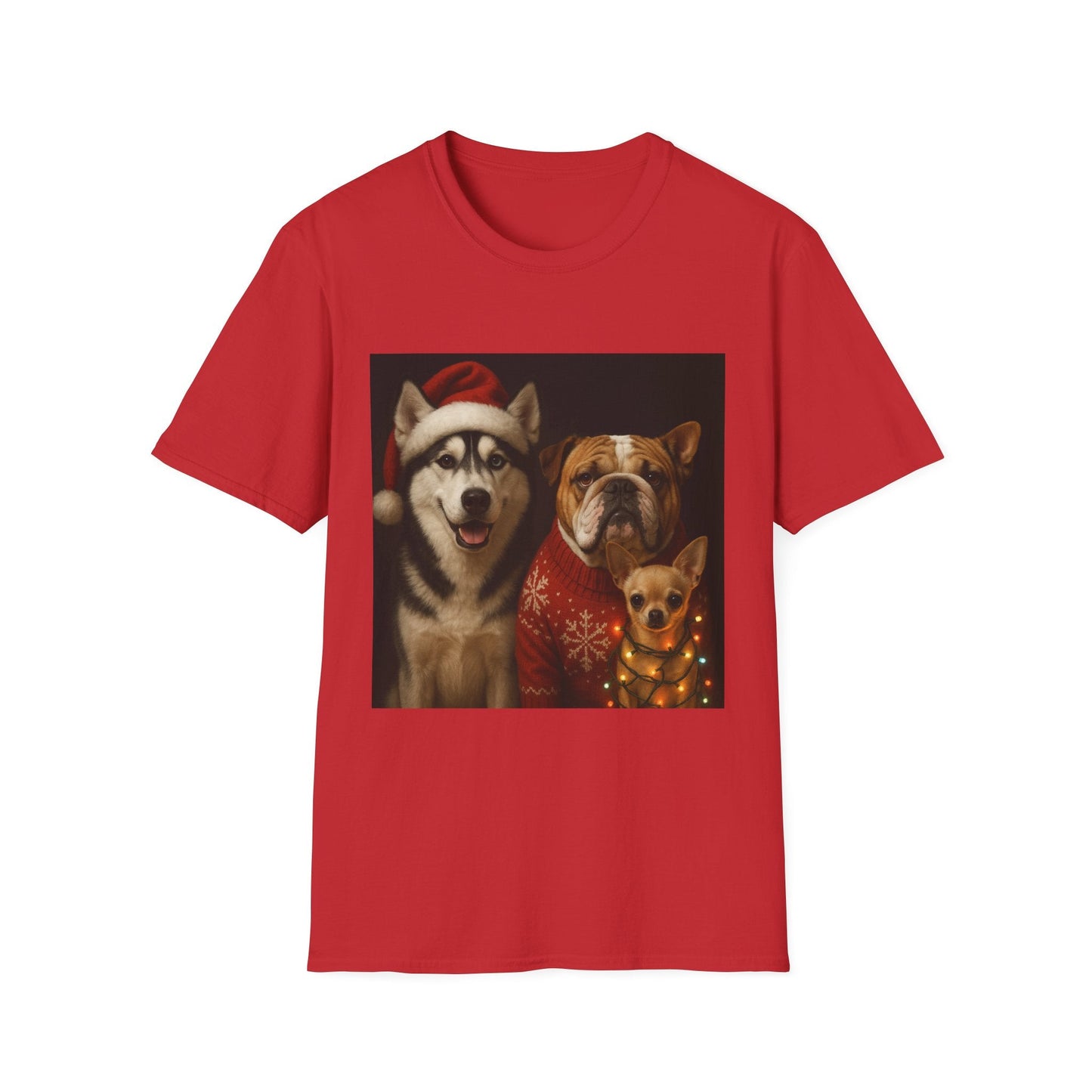 Christmas Dog T-Shirt Printify