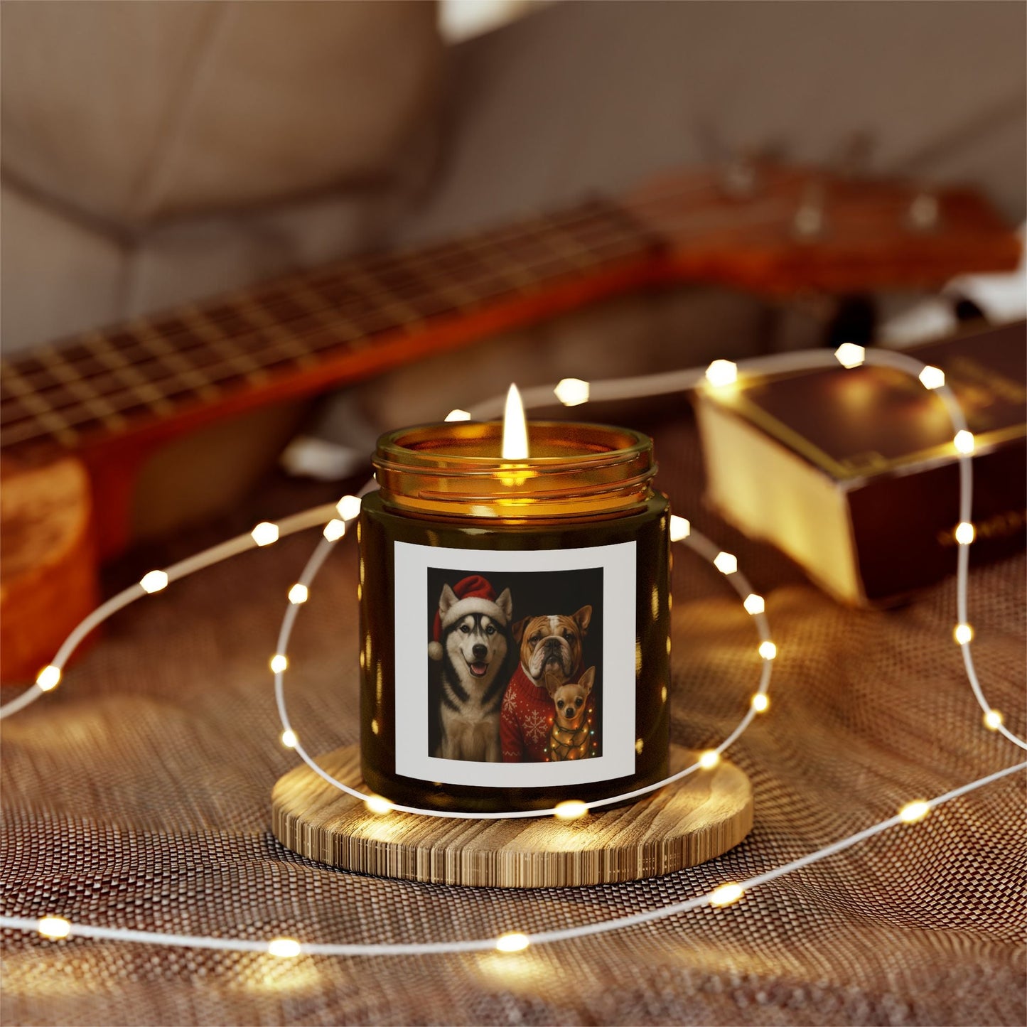 Festive Dog-Themed Scented Candles Printify