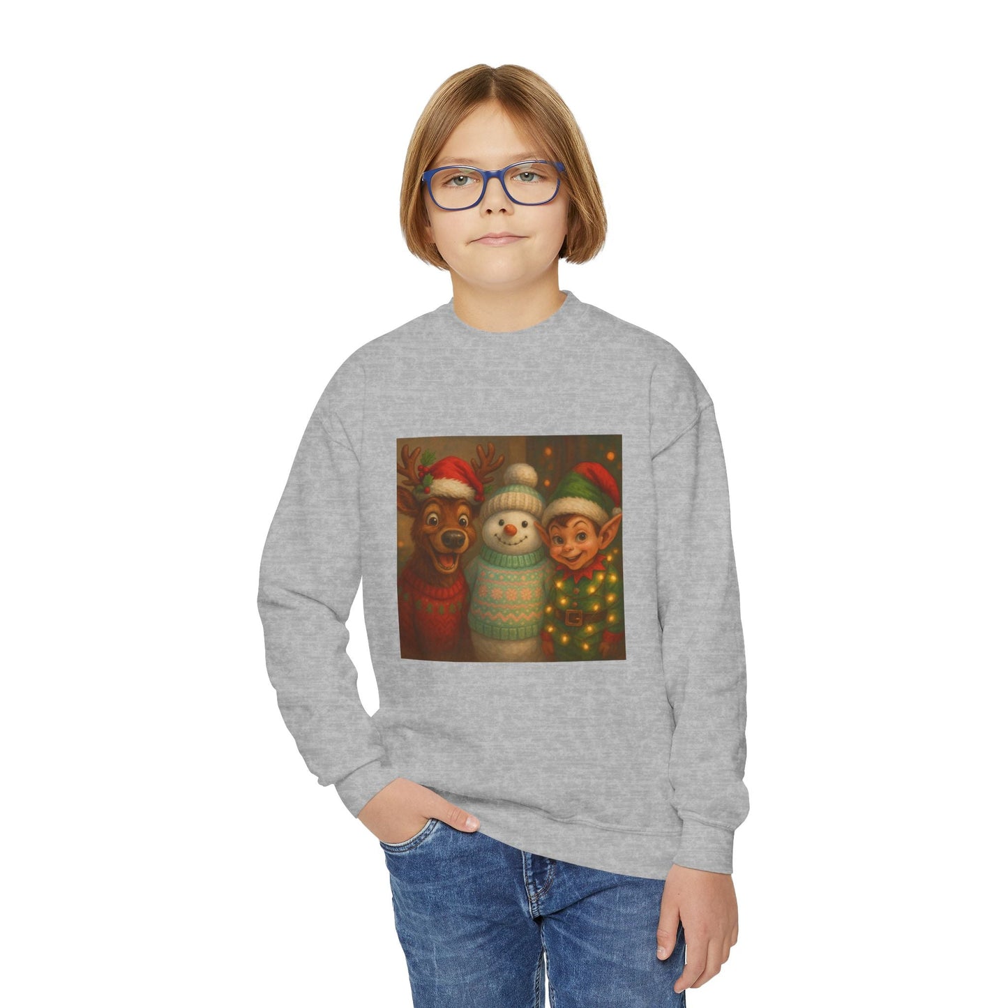Fun Youth Christmas Sweatshirt Printify