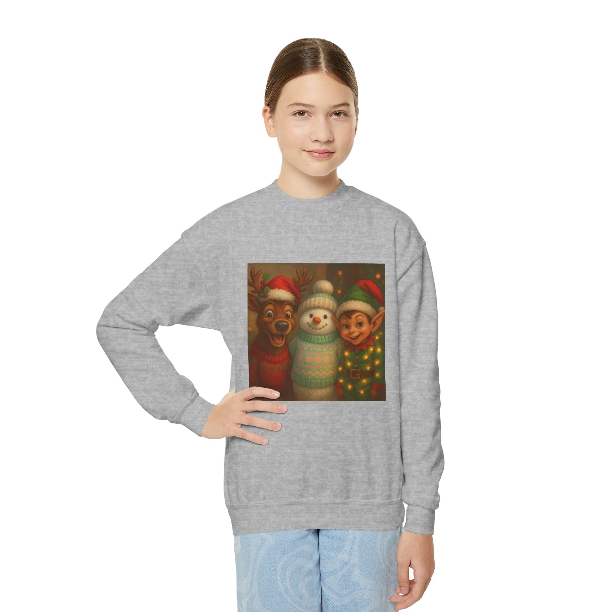 Fun Youth Christmas Sweatshirt Printify
