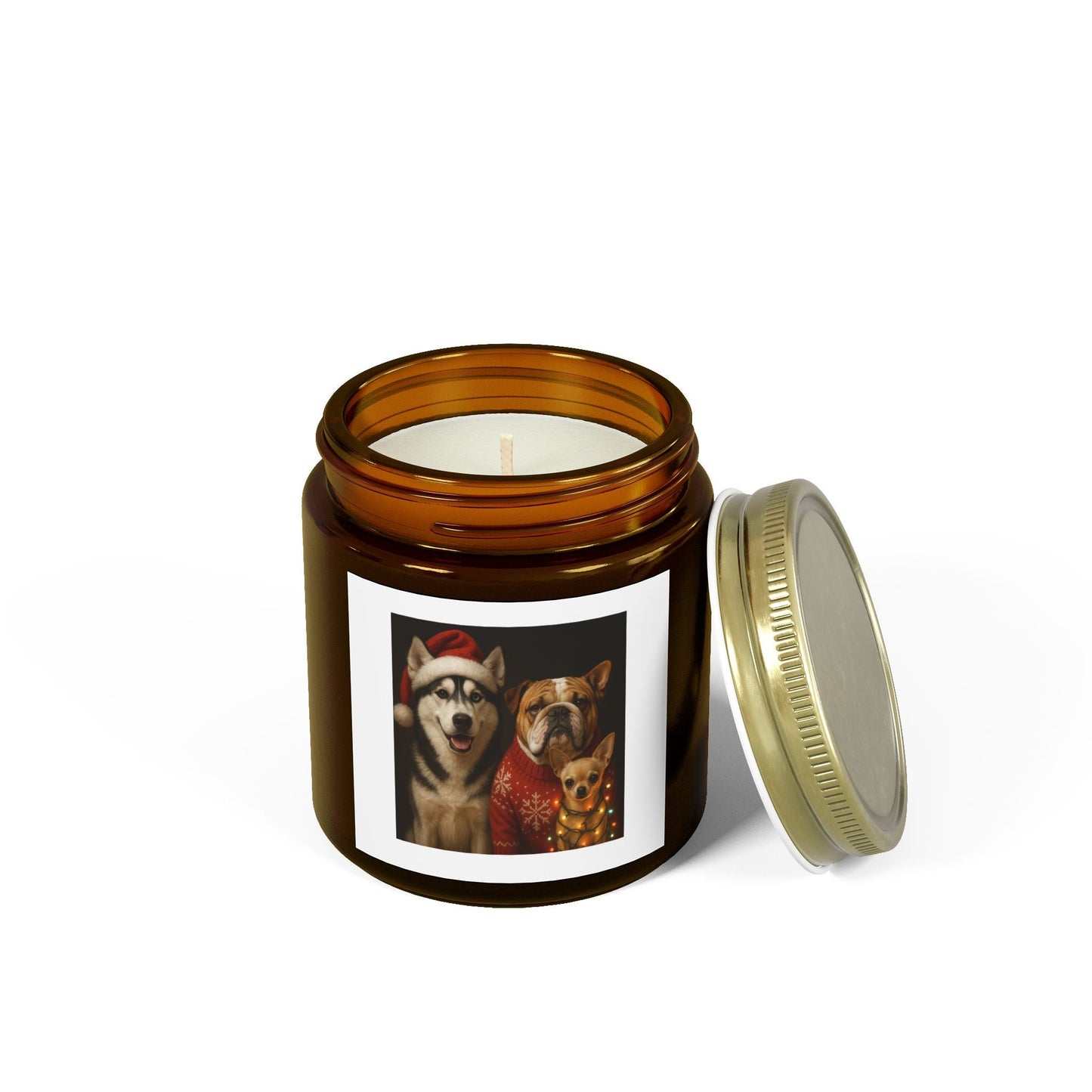 Festive Dog-Themed Scented Candles Printify