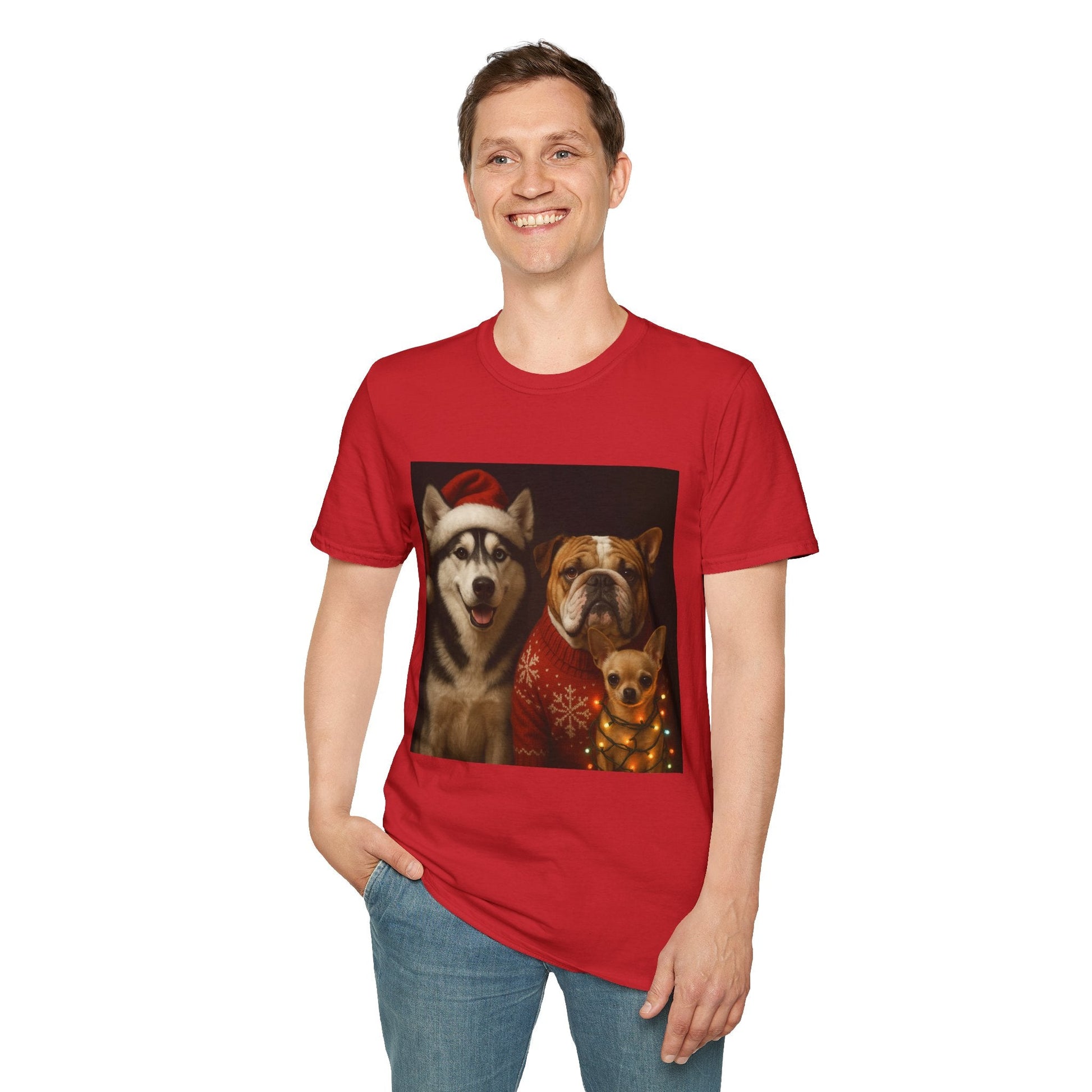 Christmas Dog T-Shirt Printify