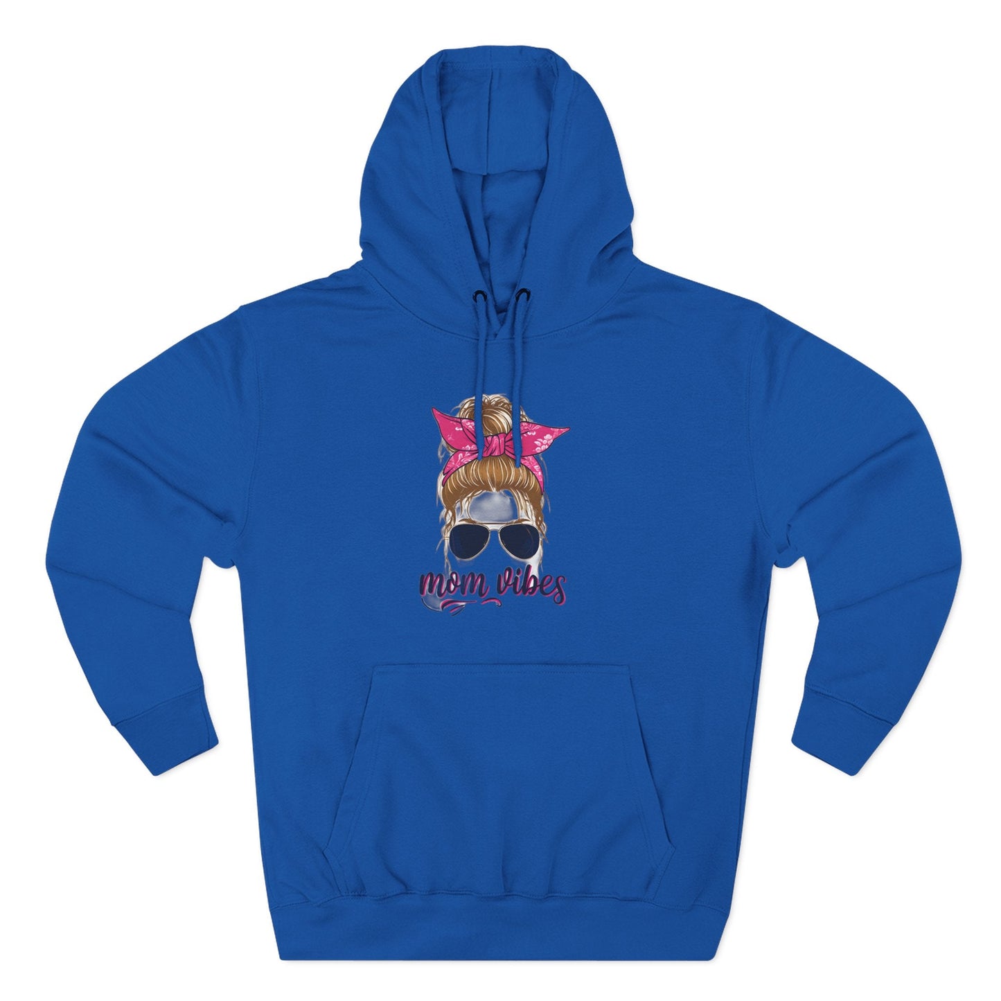 Mom Vibes Fleece Hoodie Printify